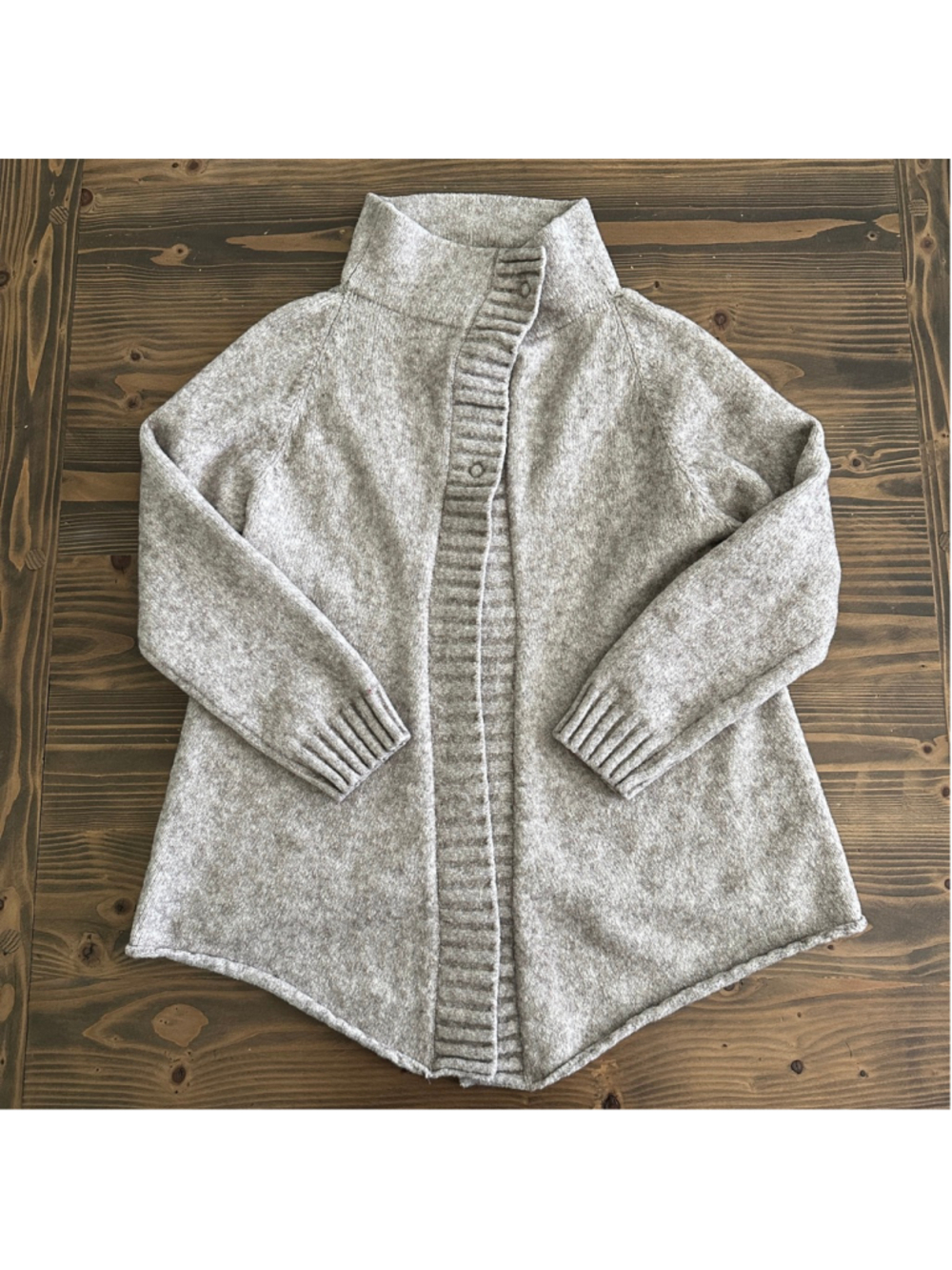Knit Knit Women’s Gray Italian Cardigan Sweater Size XL Luxury Designer